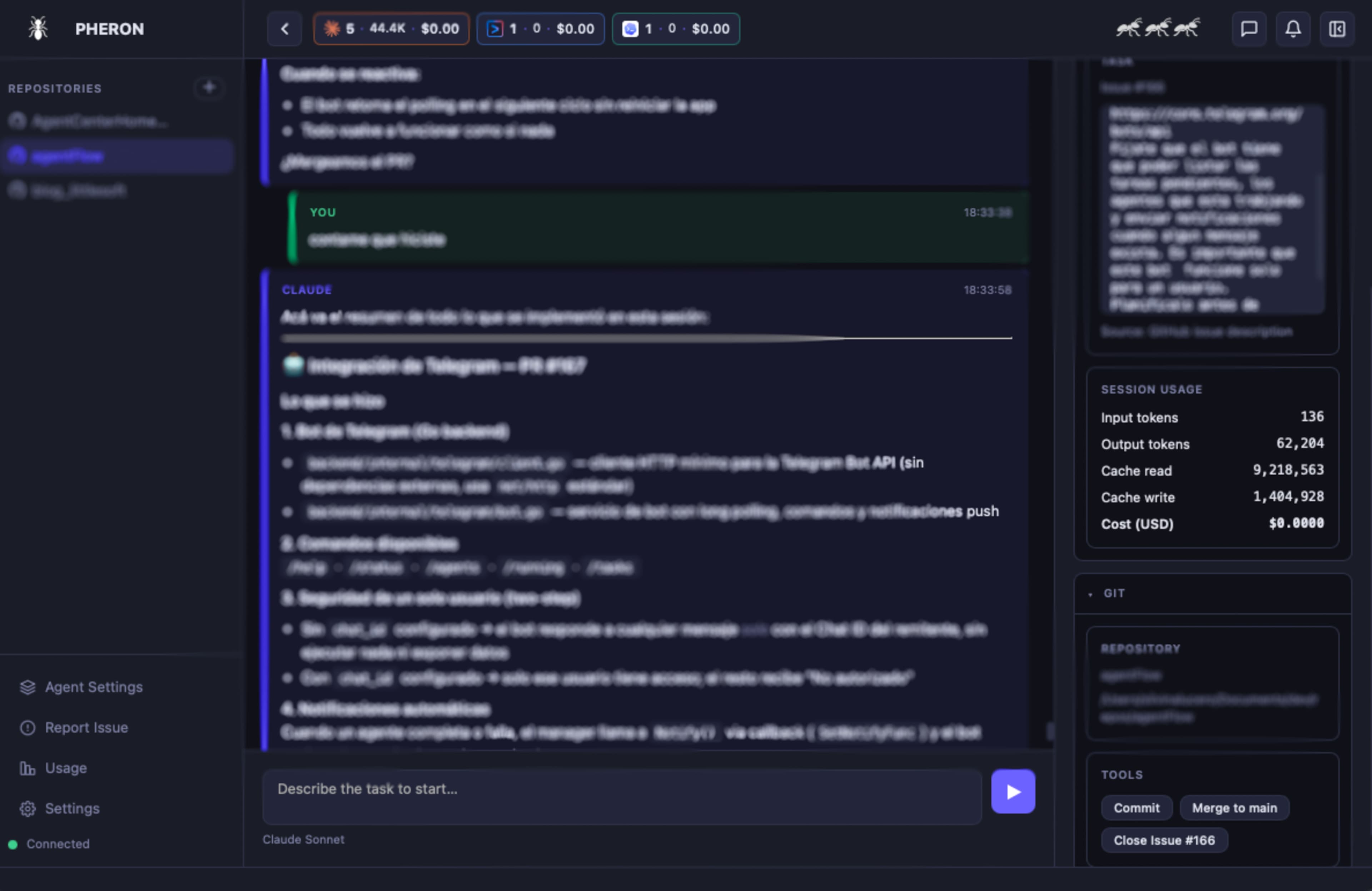 PR review and cost dashboard